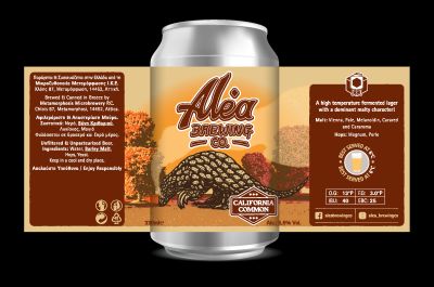 alea brewing can california common beer